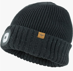 SEALSKINZ Heydon Waterproof Cold Weather Led Roll Cuff Beanie